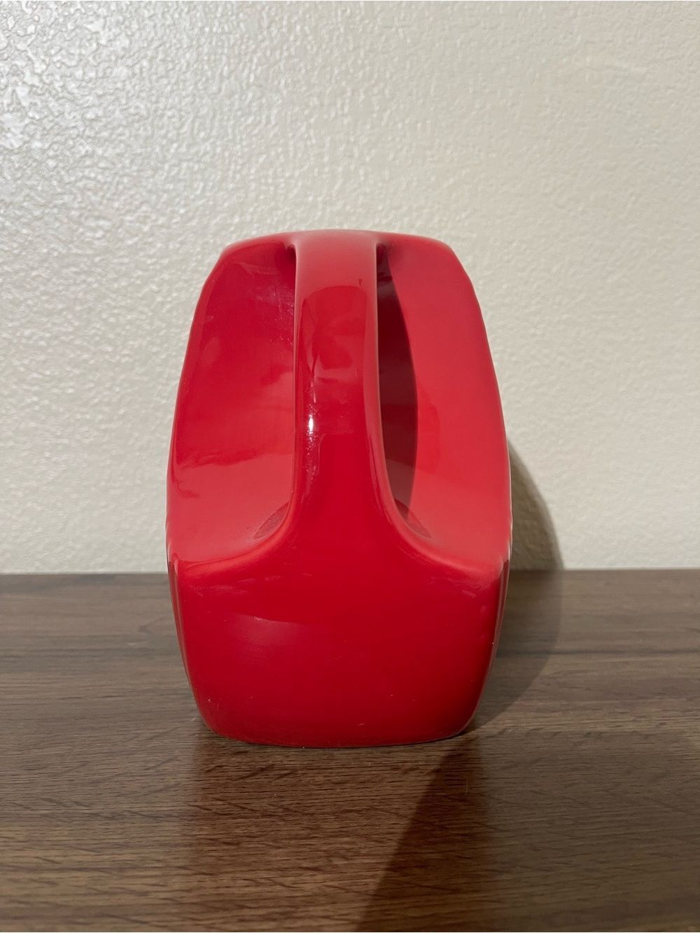 Fiesta Red Disc Pitcher Vase - Picture 4 of 8